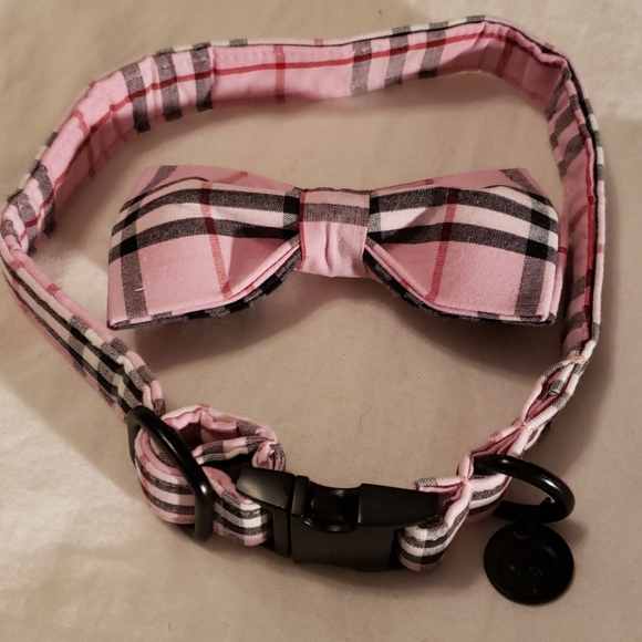 DogWong Other - Dogwong Pink Plaid Dog Collar